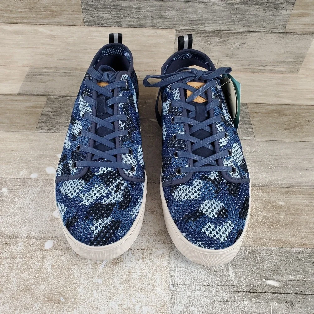Toms Trvl Lite Low Mens Shoe Sz 12 Navy Flecktarn Camo Round Toe Casual Sneakers